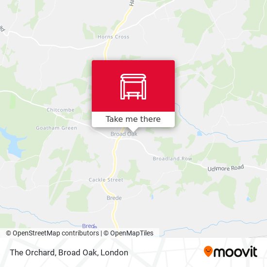 The Orchard, Broad Oak map