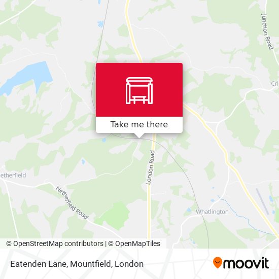 Eatenden Lane, Mountfield map