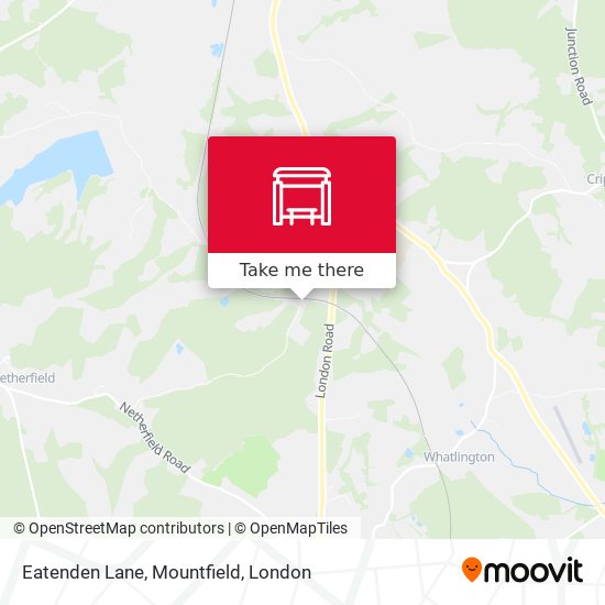 Eatenden Lane, Mountfield map