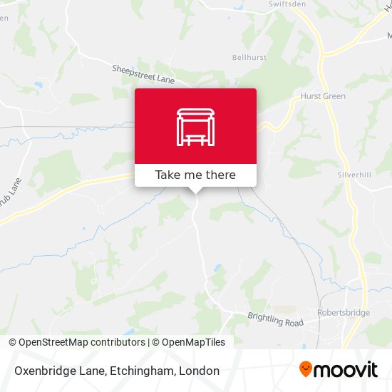 Oxenbridge Lane, Etchingham map