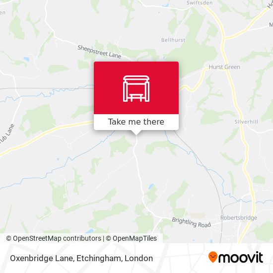 Oxenbridge Lane, Etchingham map