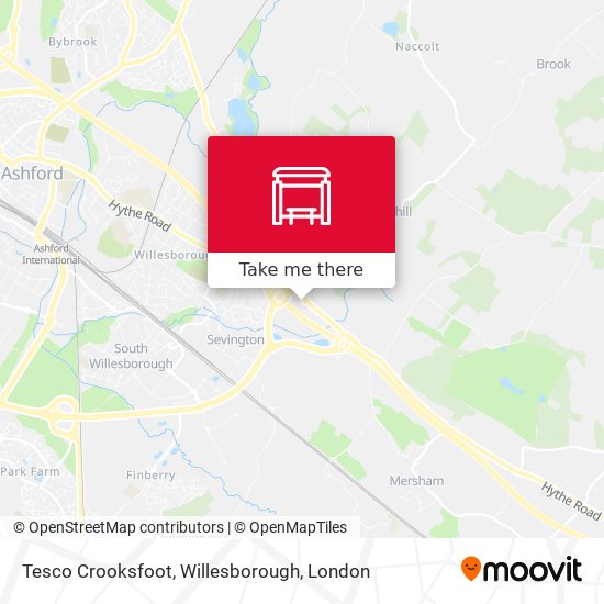 Tesco Crooksfoot, Willesborough map