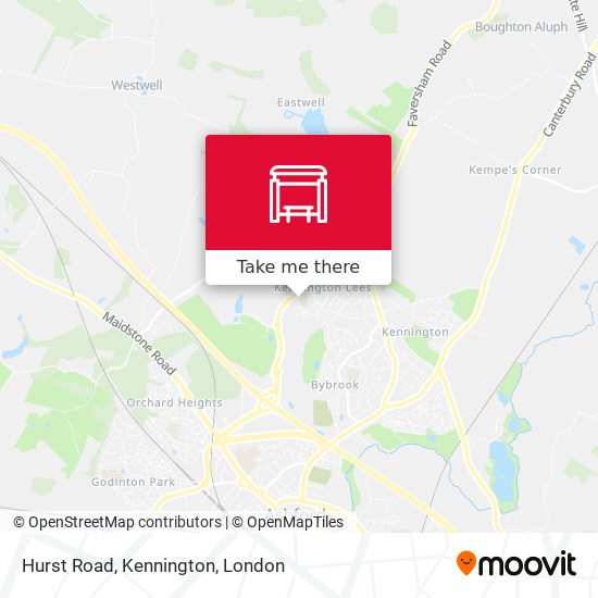 Hurst Road, Kennington map