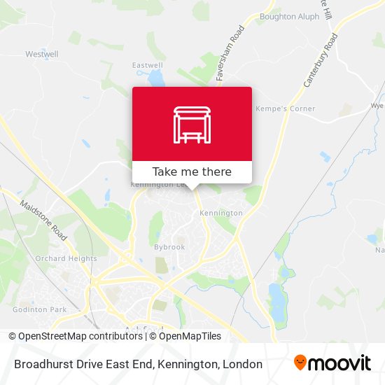 Broadhurst Drive East End, Kennington map