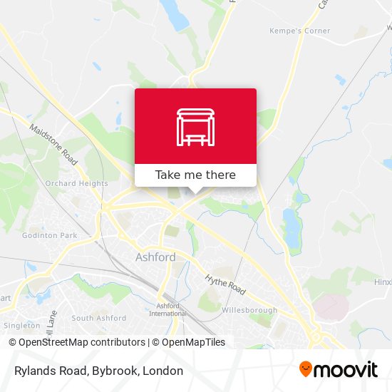 Rylands Road, Bybrook map