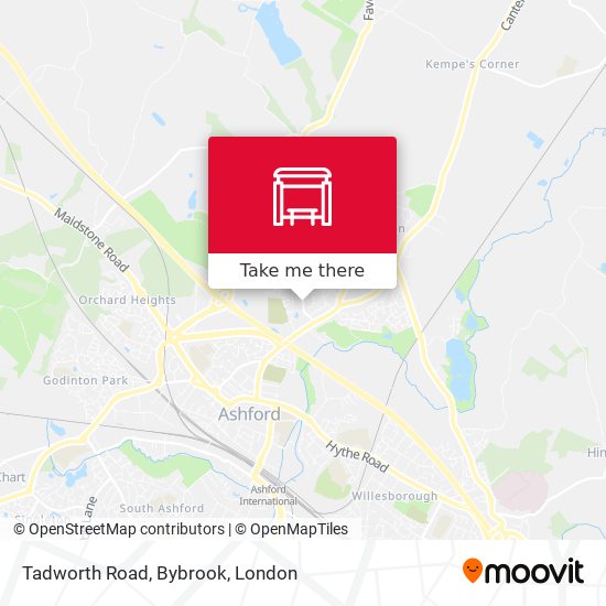 Tadworth Road, Bybrook map