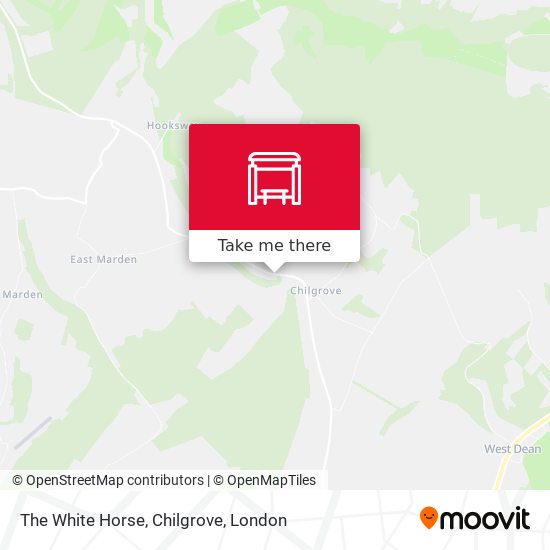 The White Horse, Chilgrove map