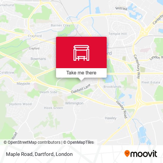 Maple Road, Dartford map