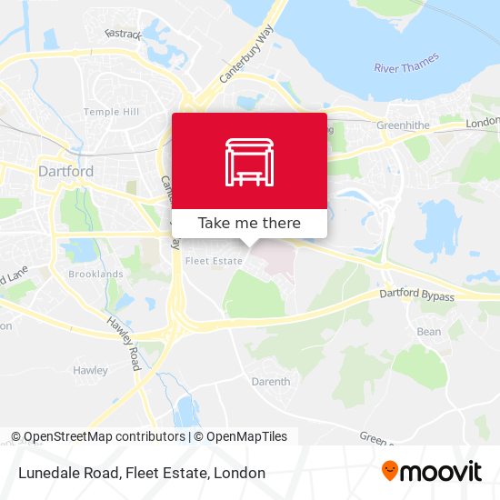 Lunedale Road, Fleet Estate map