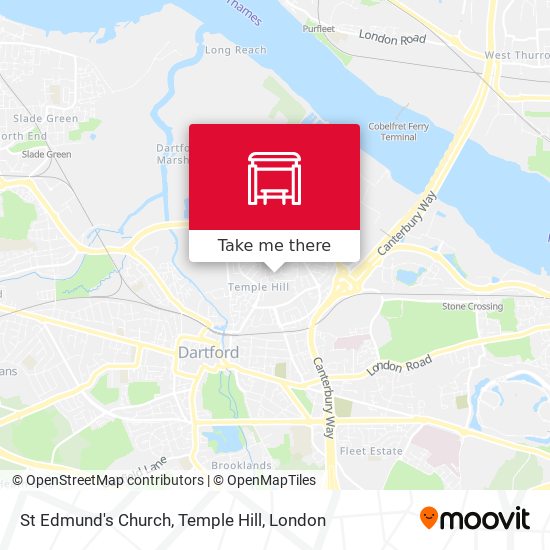 St Edmund's Church, Temple Hill map