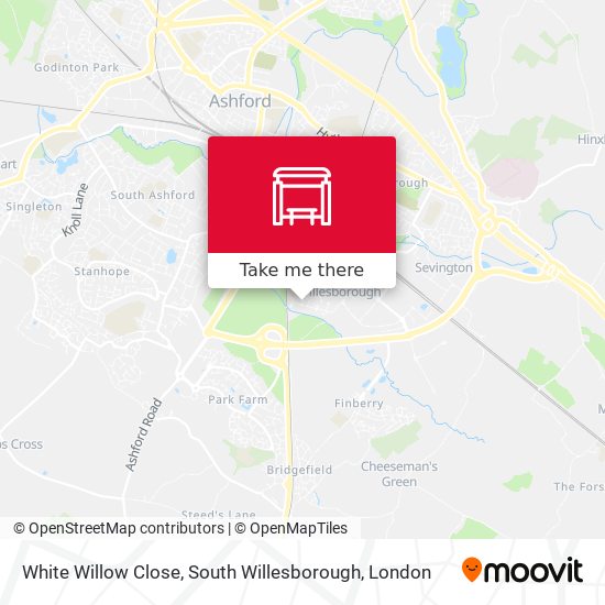 White Willow Close, South Willesborough map