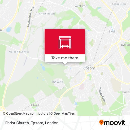 Christ Church, Epsom map