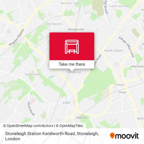 Stoneleigh Station Kenilworth Road, Stoneleigh map