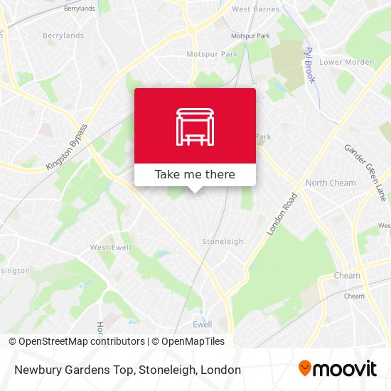 Newbury Gardens Top, Stoneleigh map
