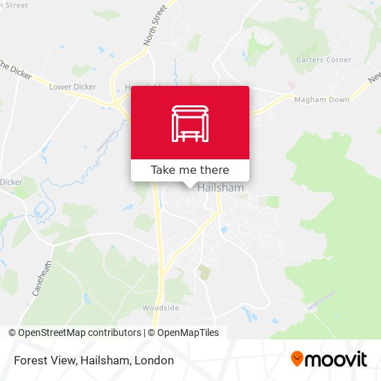 Forest View, Hailsham map