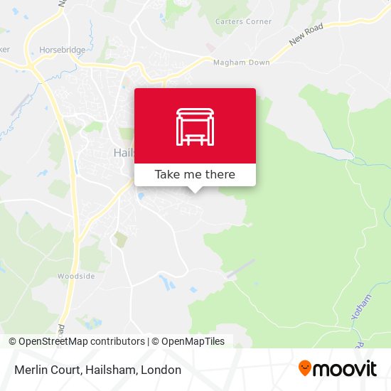 Merlin Court, Hailsham map