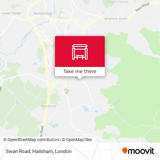 Swan Road, Hailsham map