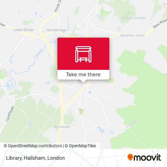 Library, Hailsham map