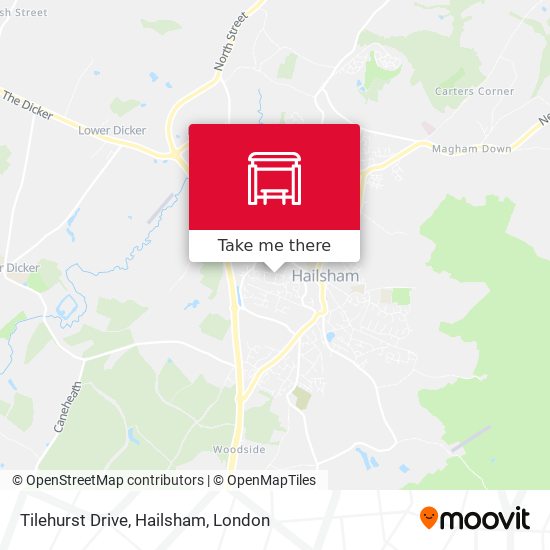 Tilehurst Drive, Hailsham map