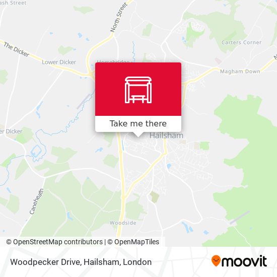 Woodpecker Drive, Hailsham map