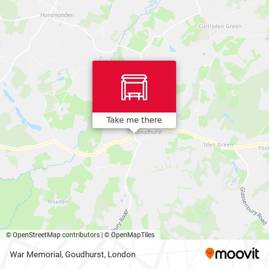 War Memorial, Goudhurst map