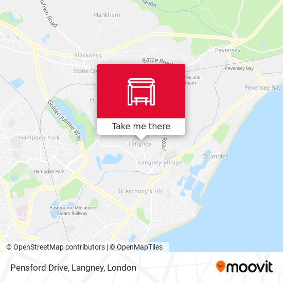 Pensford Drive, Langney map