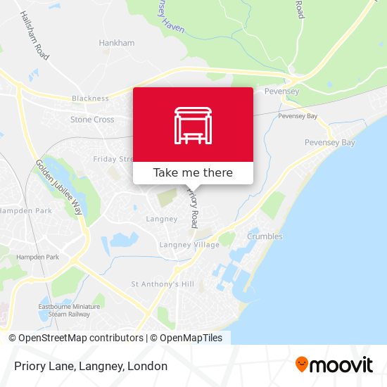 Priory Lane, Langney map