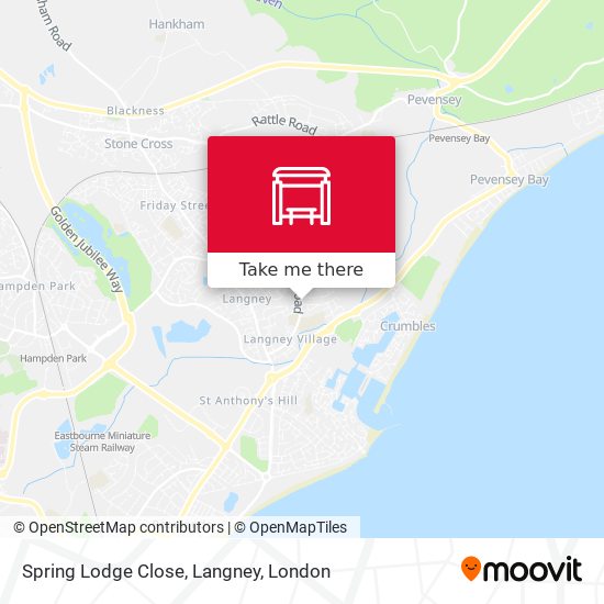 Spring Lodge Close, Langney map
