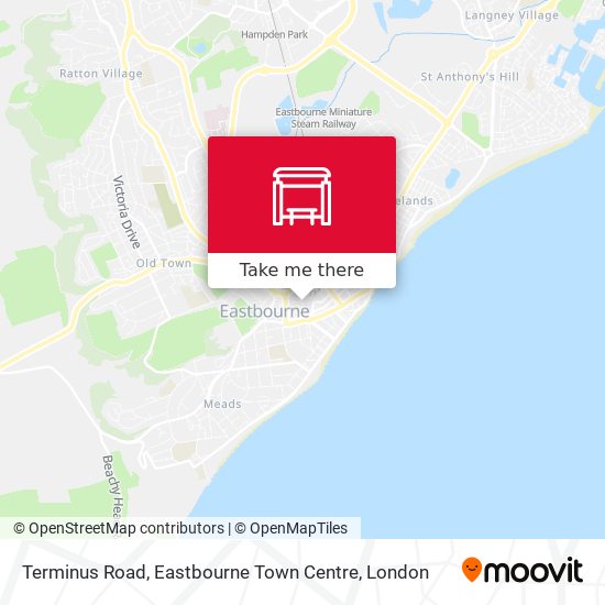 Terminus Road, Eastbourne Town Centre map