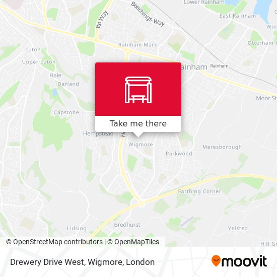 Drewery Drive West, Wigmore map