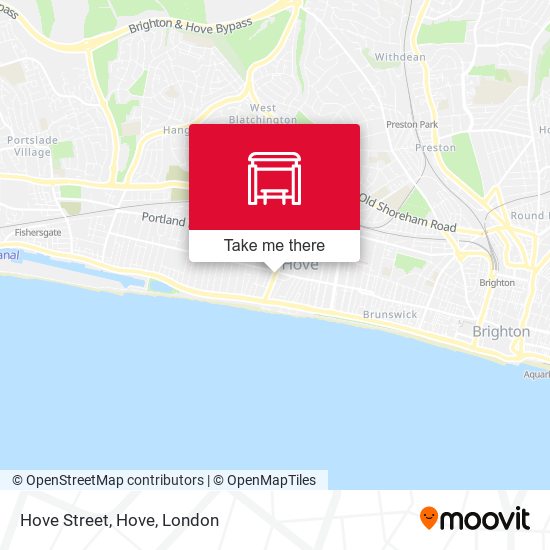 Hove Street, Hove map