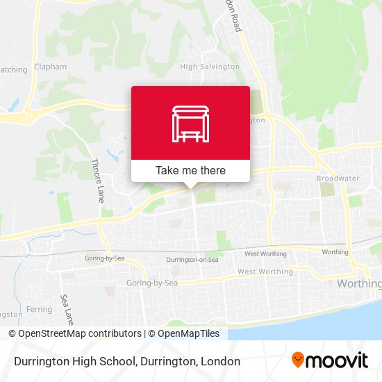 Durrington High School, Durrington map