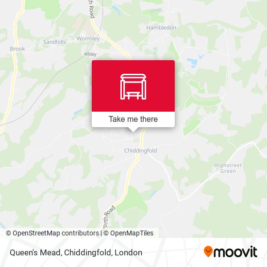 Queen's Mead, Chiddingfold map