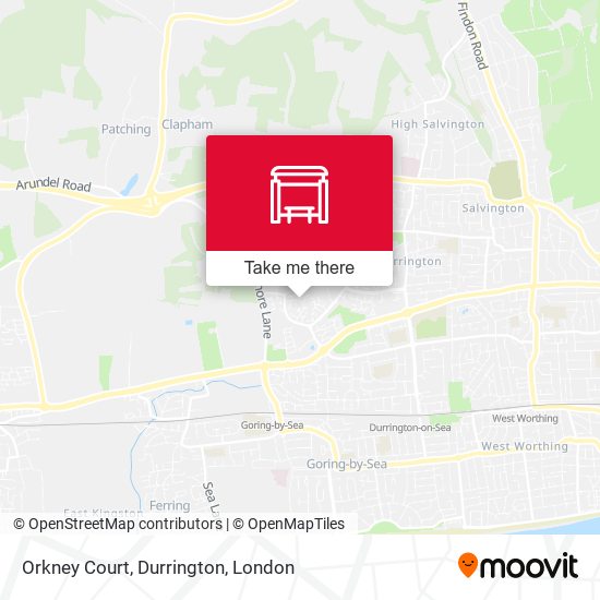 Orkney Court, Durrington map