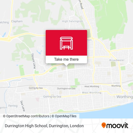 Durrington High School, Durrington map