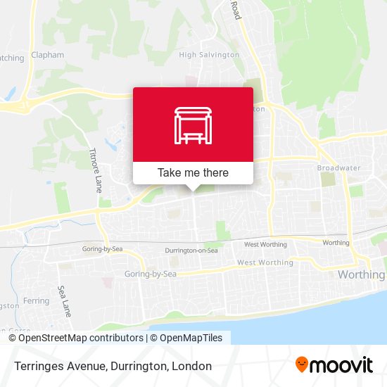 Terringes Avenue, Durrington map