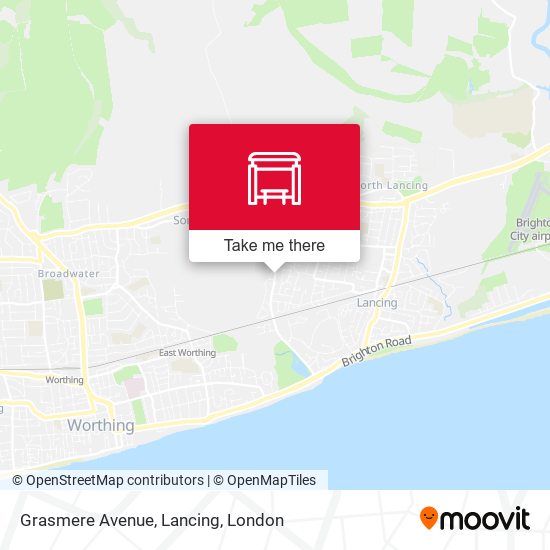 Grasmere Avenue, Lancing map