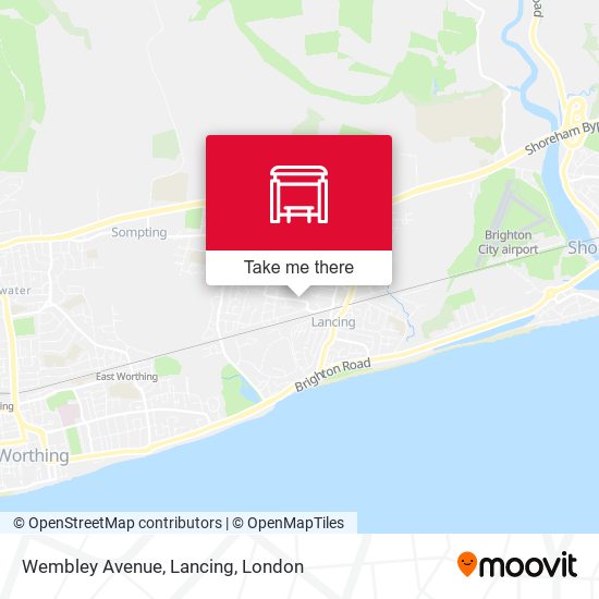 Wembley Avenue, Lancing map
