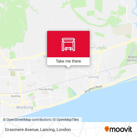 Grasmere Avenue, Lancing map