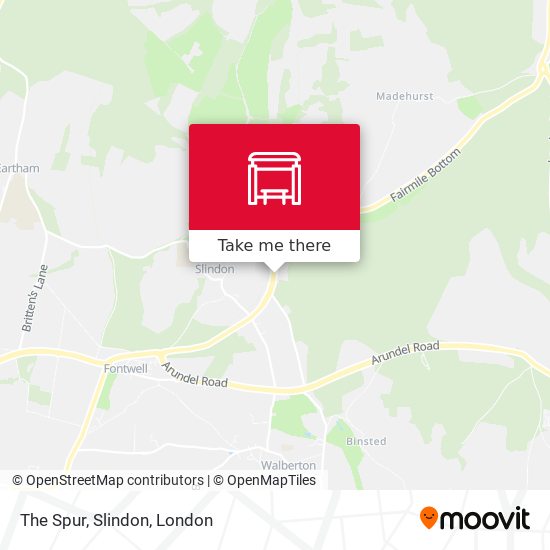 The Spur, Slindon map