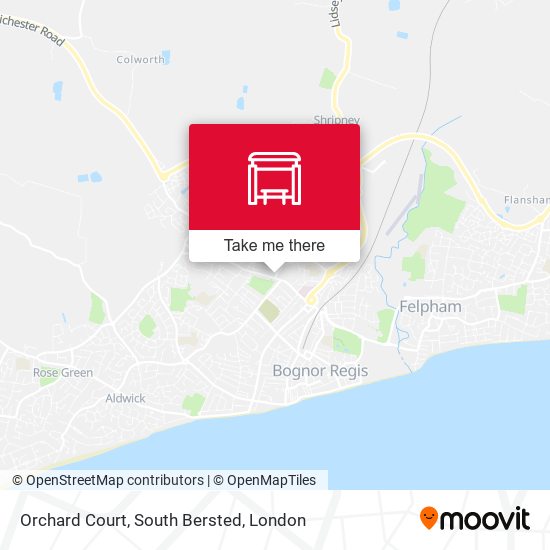 Orchard Court, South Bersted map