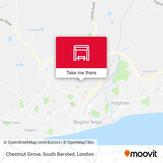 Chestnut Grove, South Bersted map