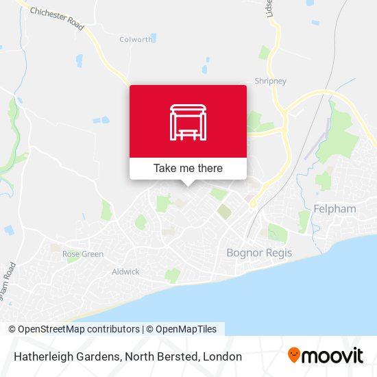 Hatherleigh Gardens, North Bersted map