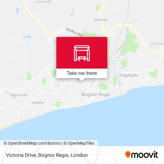Victoria Drive, Bognor Regis map