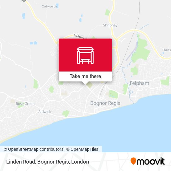 Linden Road, Bognor Regis map