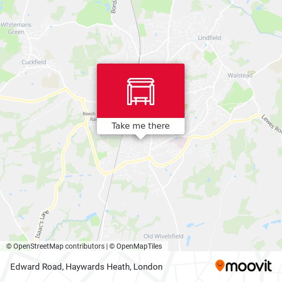 Edward Road, Haywards Heath map