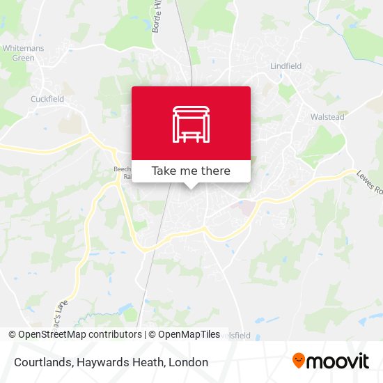 Courtlands, Haywards Heath map