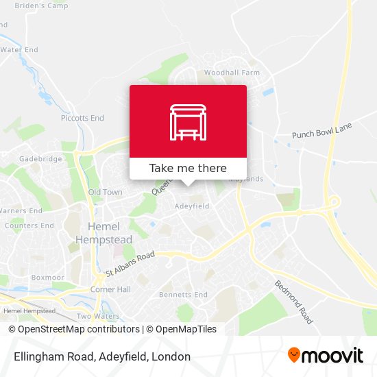 Ellingham Road, Adeyfield map