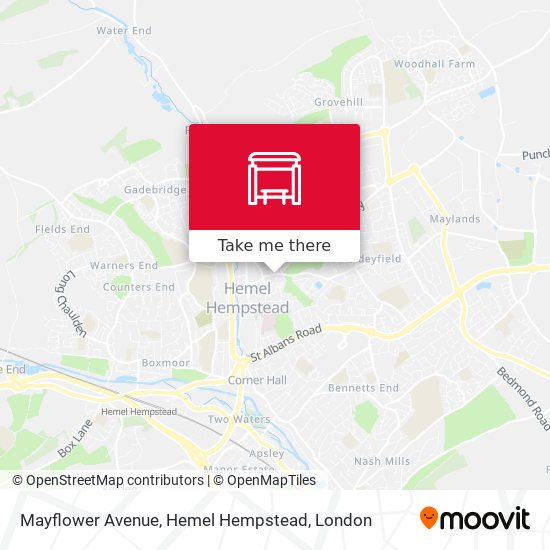 Mayflower Avenue, Hemel Hempstead map