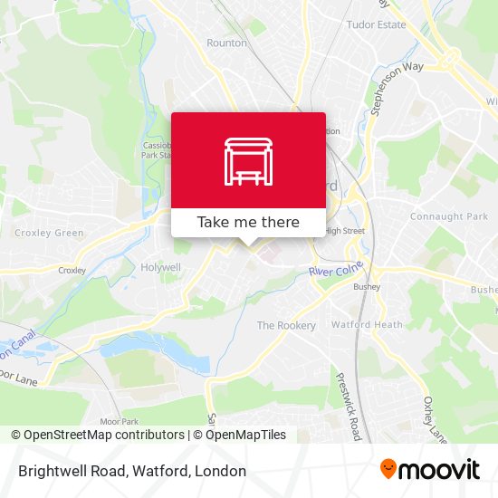 Brightwell Road, Watford map